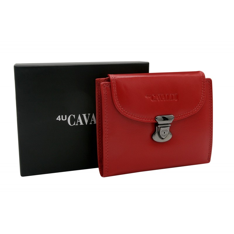 Жіночий шкіряний гаманець Cavaldi RD-19-GCL червоний
